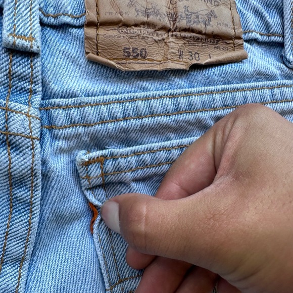 Levis 1056R Light Wash High Waist Straight Leg Denim Jeans Vintage USA W 30 - Picture 3 of 7
